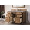 James Martin Vanities Brittany 48in Single Vanity, Saddle Brown w/ 3 CM Eternal Jasmine Pearl Quartz Top 650-V48-SBR-3EJP - alternate 4